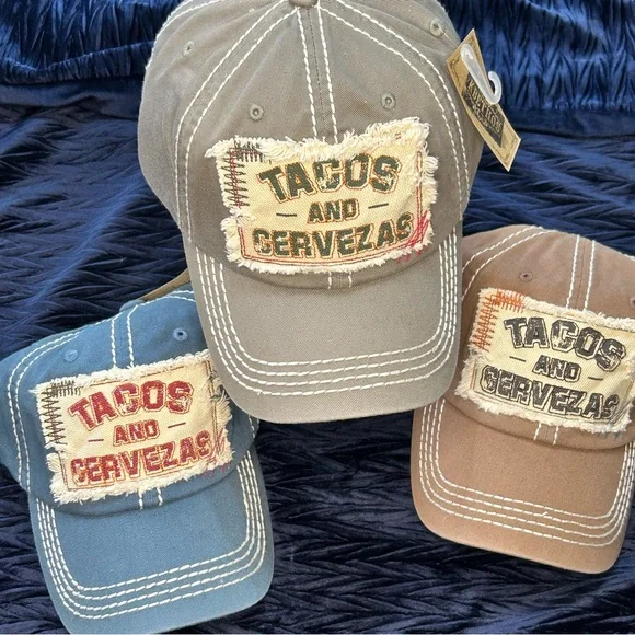 “Tacos and Cervezas” Hat. NEW!!!! - Picture 1 of 4